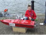 Bristol. D177 Cameron Snewin (junior member) with his Makara Zenoah 26 using 2.4Ghz radio.